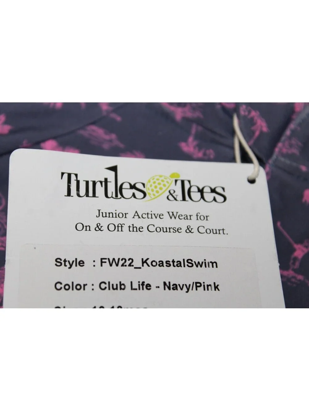 NEW Turtles & Tees Girls Koastal Long Sleeve Swimsuit Club Life (6-9 Months)